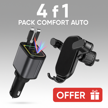 Pack Confort Charge Auto 4 in 1